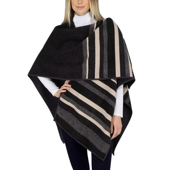 NWT Ike Behar Women's Reversible Wrap with Soft High Pile Fleece - Picture 1 of 6